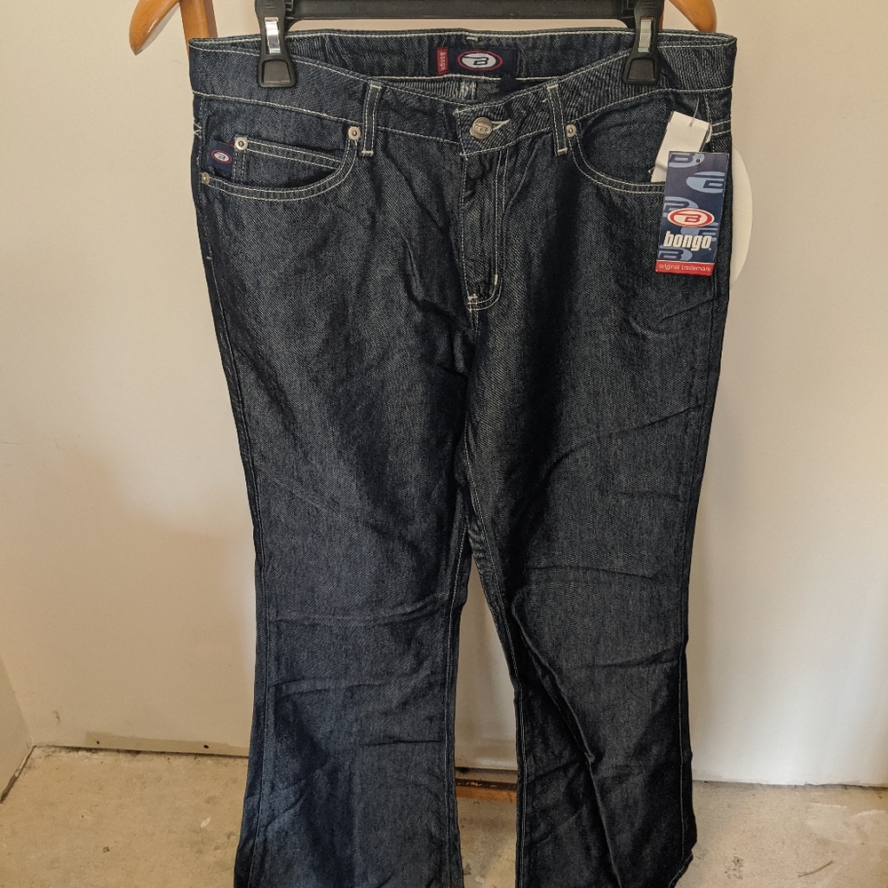 BONGO LOW RIDER FLARE LEG BLUE PANTS JEANS SZ. 9